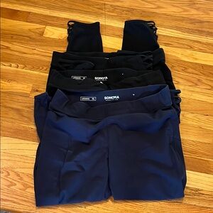 Sonoma (Kohls) Women's Black and Dark Blue Leggings